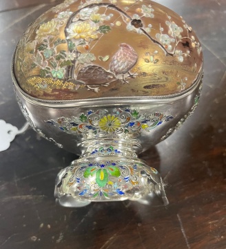 Japanese Silver & Shibayama Vase