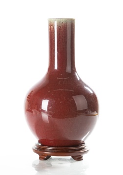 Chinese Oxblood Flambe Porcelain Vase