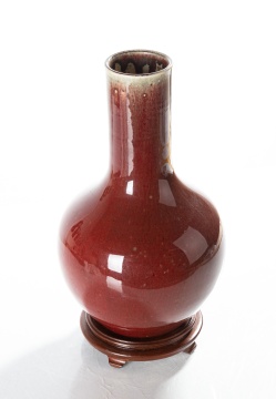 Chinese Oxblood Flambe Porcelain Vase