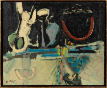 Robert Keyser (American, 1924-1999) "At Night Near The Water"