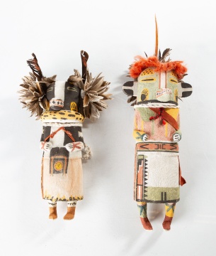 Two Hopi Katsina Figures