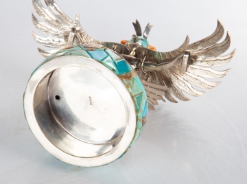 Sterling Silver and Turquoise Zuni Pueblo Eagle  Kachina