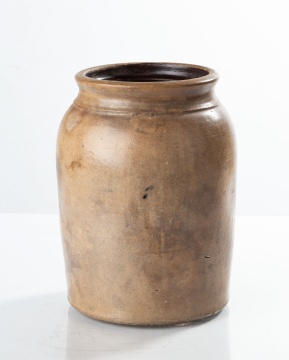 19th Century, Hudson River Pottery Stoneware Jar
