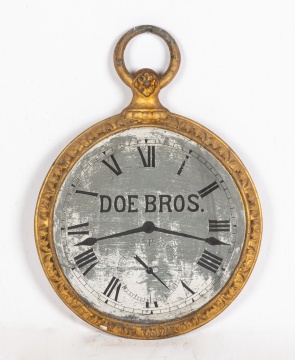 Doe Bros. Jeweler and Watchmaker's Trade Sign