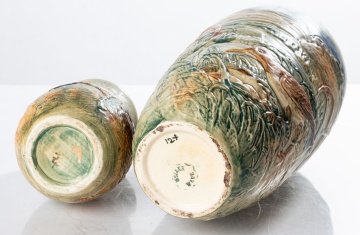 Two Weller Glendale Vases