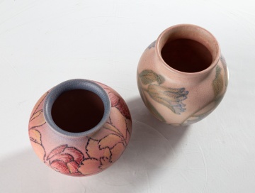 Two Rookwood Vases by Shirayamadani & Margaret McDonald