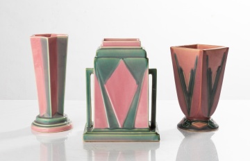 Three Roseville Futura Vases