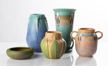 Five Roseville Pieces