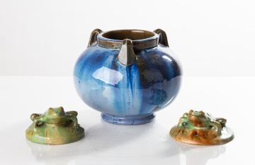 Fulper Vase and Flower Frogs