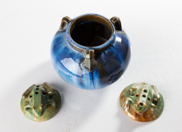 Fulper Vase and Flower Frogs