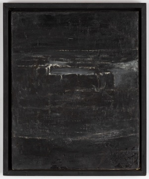 Seymour Boardman (American, 1921-2005) Black Painting II (Infinity)