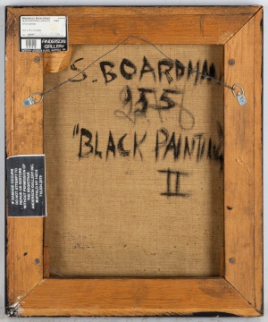 Seymour Boardman (American, 1921-2005) Black Painting II (Infinity)