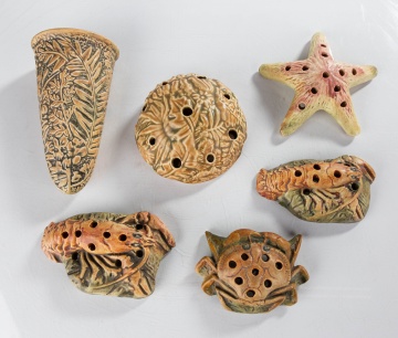 Weller Flower Frogs and Wall Pocket