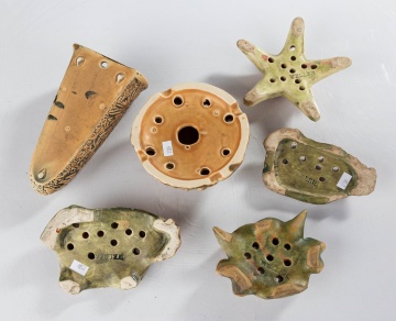 Weller Flower Frogs and Wall Pocket