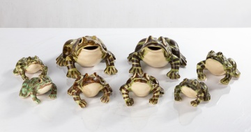 McCoy Art Pottery Frogs