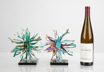 (2) Dorothy Gillespie (American, 1920-2012) Maquette Sculptures