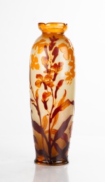 Emile Galle (French, 1846-1904) Cameo Vase