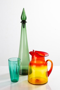 Three Pieces of Blenko Art Glass