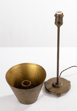 Arts & Crafts Style Hammered Lamp