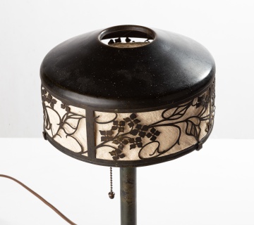 Arts & Crafts Sterling over Copper Lamp