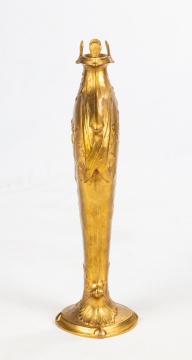 Jules Jouant (French, 1863-1921) Art Nouveau Bronze Vase