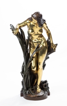 Albert Carrier-Belleuse (French, 1824-1887) Nymph in the Reeds
