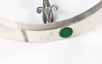 J. Wagner & Son (1909-1965) Pair of Three Light Tulip Candlesticks