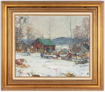 Carl Peters (American, 1897-1980) Winter Landscape