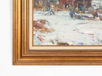 Carl Peters (American, 1897-1980) Winter Landscape