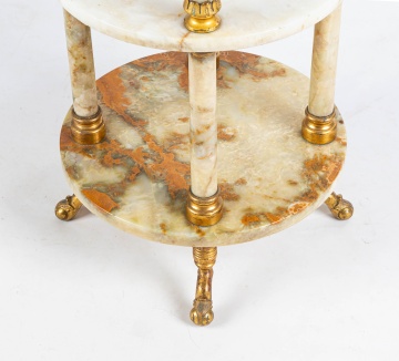 French Onyx Side Table/Pedestal