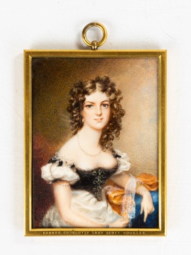 Miniature Portrait of Hannah Charlotte "Lady Scott Douglas" by William Stewart Watson