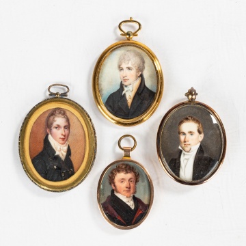 Four Portrait Miniatures