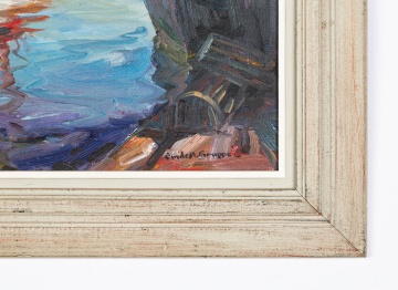 Emile A. Gruppe (American, 1896-1978) "Sunset Gloucester"