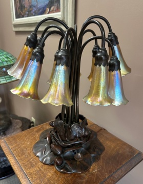 Tiffany Studios Ten-Light Lily Lamp