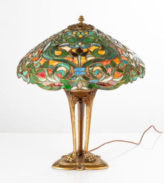 Extremely Rare Duffner & Kimberly French Renaissance Table Lamp