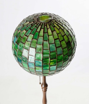 Tiffany Studios Geometric Ball with Turtleback Floor Lamp