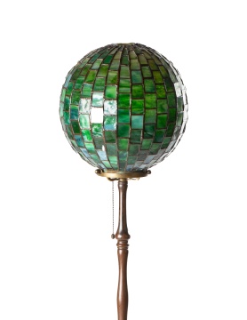 Tiffany Studios Geometric Ball with Turtleback Floor Lamp