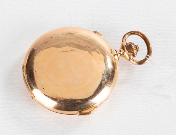 14K Gold Swiss Pocket Watch with Repeater