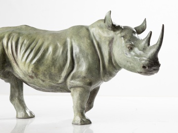 Gill Parker (British, b. 1957) Standing Rhinoceros