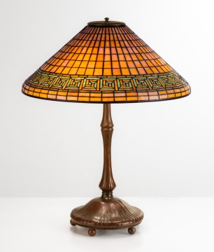 Tiffany Studios Greek Key Table Lamp