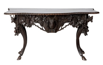 Unusual Black Forest Side Table