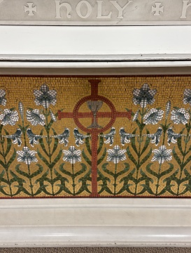 J. & R. Lamb Carrara Marble and Mosaic Altar