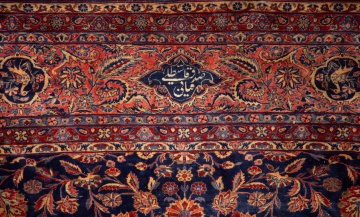 Persian Kashan with Animal Border