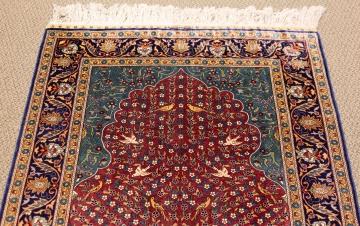 Ozipek Hereke Silk Rug (Tree of Life)