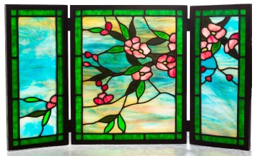 American School, Leaded Glass Table Screen