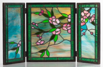 American School, Leaded Glass Table Screen