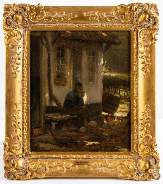 Charles Gruppe (American, 1860-1940) "Meditation at Twilight"