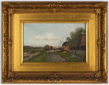 Charles Gruppe (American, 1860-1940) "Going to Pasture"