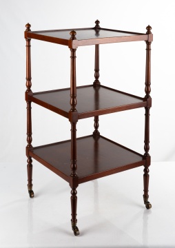 Mahogany Regency Style Three-Tiered Stand