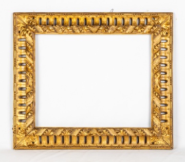 Italian Carved & Pierced Giltwood Frame